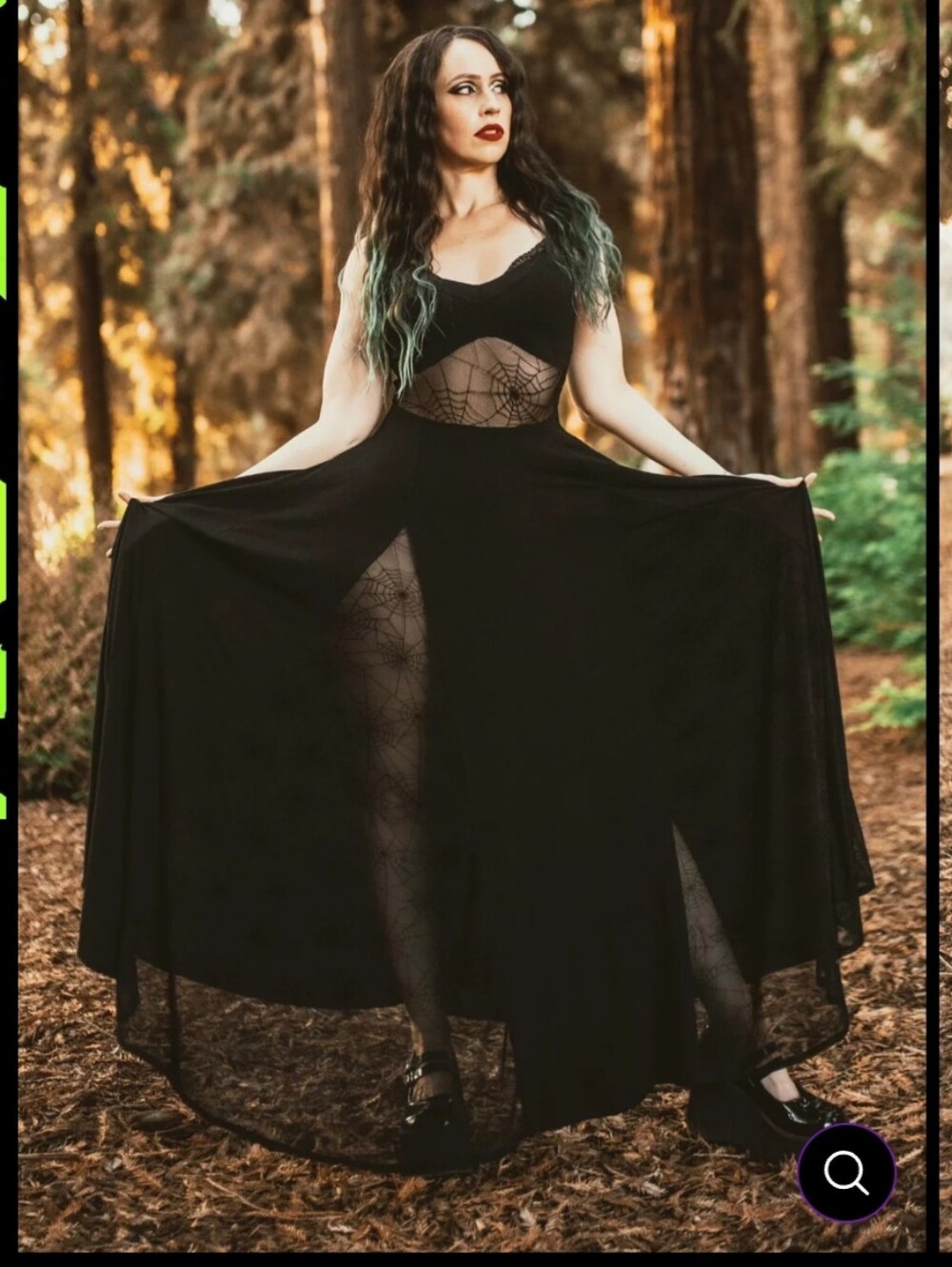 Weasel Wear Arachnophobia Maxi Dress